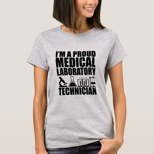 Camiseta Técnico de laboratório de laboratório médico (Frente)