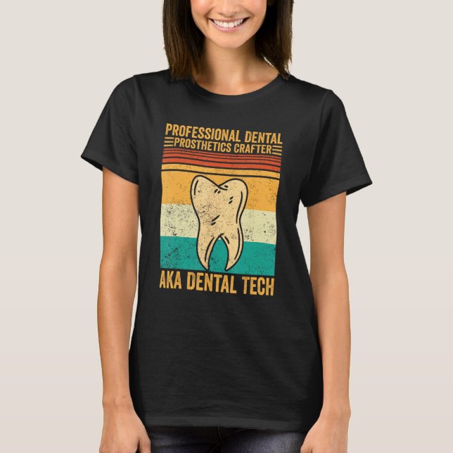 Camiseta Técnico de Laboratório Dentário Técnico de Prótese (Frente)