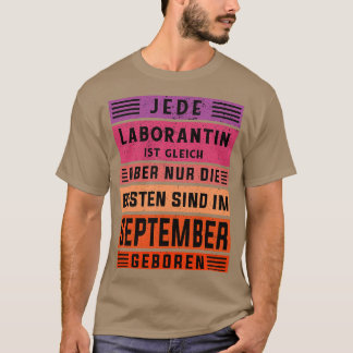 Camiseta técnico de laboratório do nascer de setembro de an