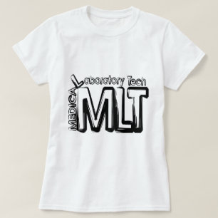 CAMISETA TÉCNICO DE LABORATÓRIO MÉDICO DO TEXTO DO GRUNG