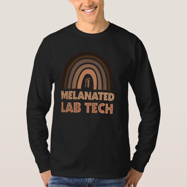Camiseta Técnico de Laboratório Negro Técnicos de Laboratór (Frente)