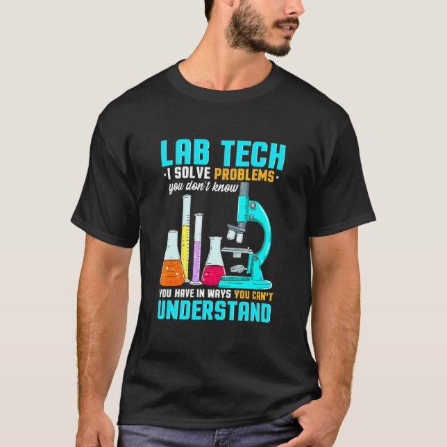 Camiseta Técnico de Laboratório para Técnico de Microbiolog (Frente)