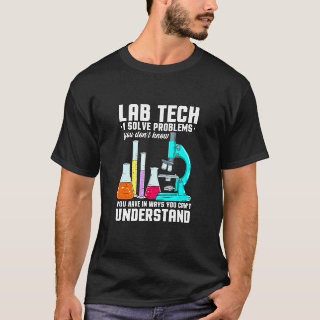 Camiseta Técnico de Laboratório para Técnico de Microbiolog (Frente)