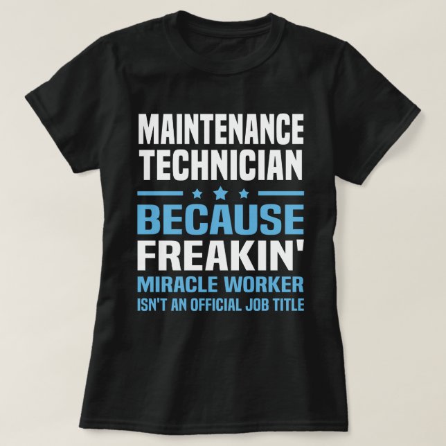Camiseta Técnico de Manutenção (Frente do Design)
