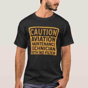 Camiseta Técnico De Manutenção Da Aviação Sem Filtro