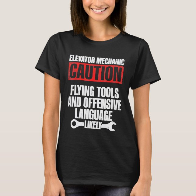 Camiseta Técnico de Manutenção de Ferramentas Voadoras de E (Frente)