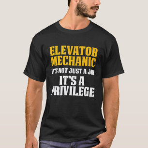 Camiseta Técnico de Manutenção de Mecânico de Elevador