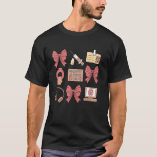 Camiseta Técnico de MRI Fofo Laço Coquete Tecnólogo de MRI