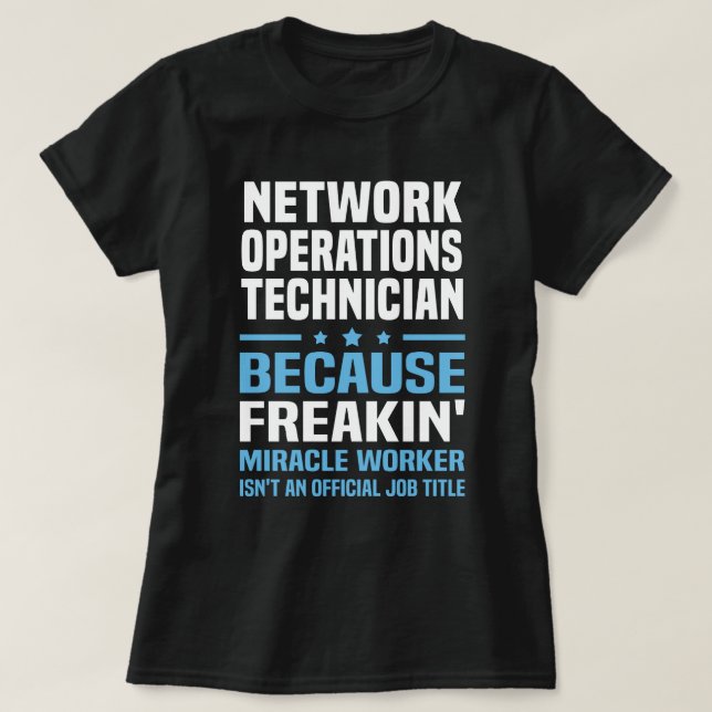 Camiseta Técnico de Operações de Rede (Frente do Design)