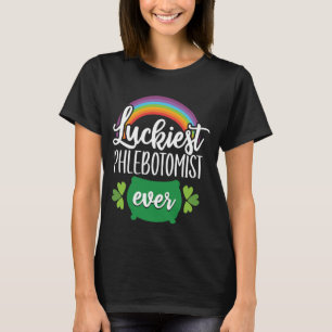 Camiseta Técnico de Phlebotomist Phlebotomy em Dia de São P