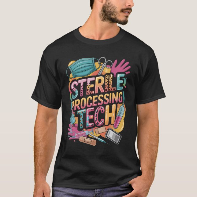Camiseta Técnico de Processamento Estéril de Leopard SPD Te (Frente)