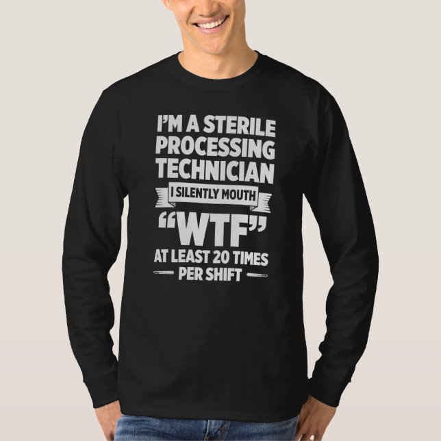 Camiseta Técnico de Processamento Estéril Silently Tech (Frente)