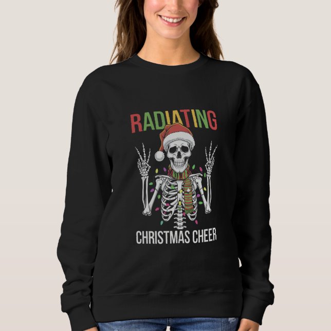 Camiseta Técnico de Raio-X de Esqueleto de Natal de Radiolo (Frente)