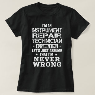 Camiseta Técnico de Reparo de Instrumentos