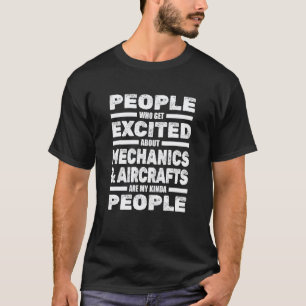 Camiseta Técnico de Reparo de Mecânico de Aeronaves Engen