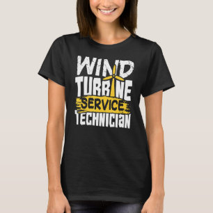 Camiseta Técnico de serviço de turbina de energia eólica ve