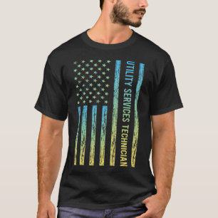 Camiseta Técnico de Serviços de Utilidade Pública Azul Amar
