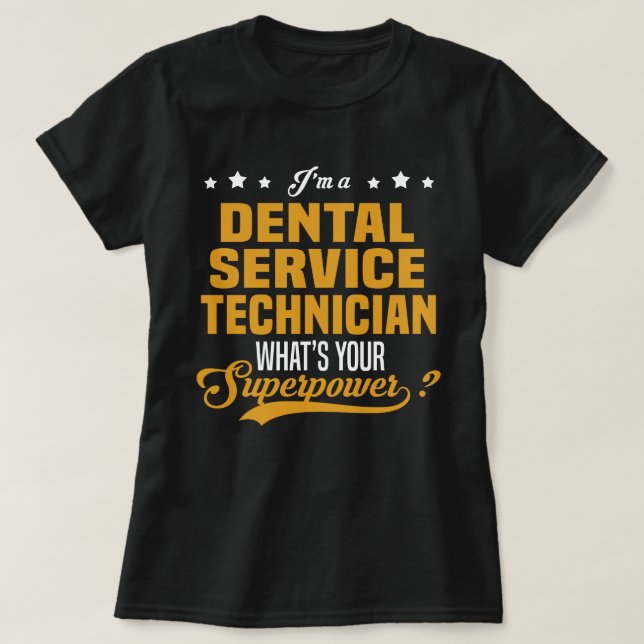 Camiseta Técnico de Serviços dentários (Frente do Design)