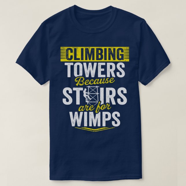 Camiseta Técnico de Subida em Torre Celular (Frente do Design)