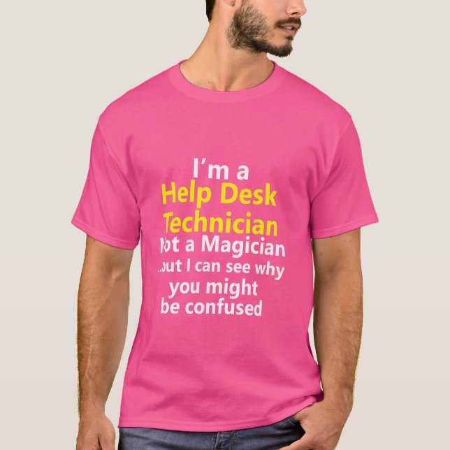 Camiseta Técnico de Suporte da Mesa de Ajuda ao Cliente (Frente)