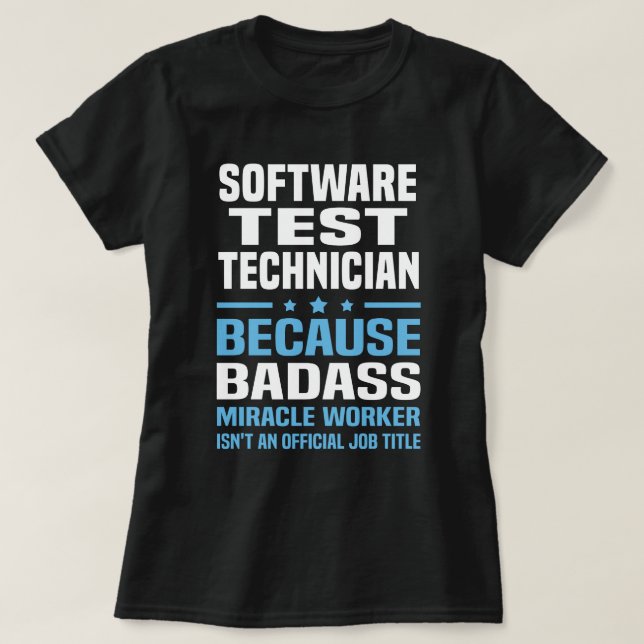 Camiseta Técnico de teste de software (Frente do Design)