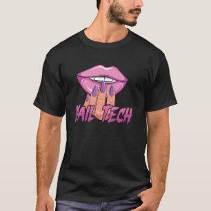 Camiseta Técnico de Unhas Cota Uniforme de Trabalho Esmalte