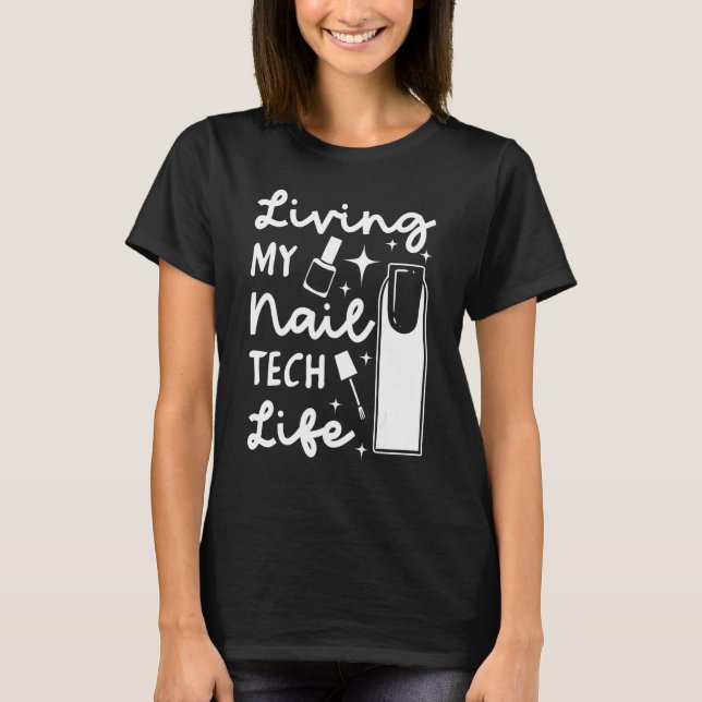 Camiseta Técnico de Unhas Manicure Profissional Técnico Art (Frente)