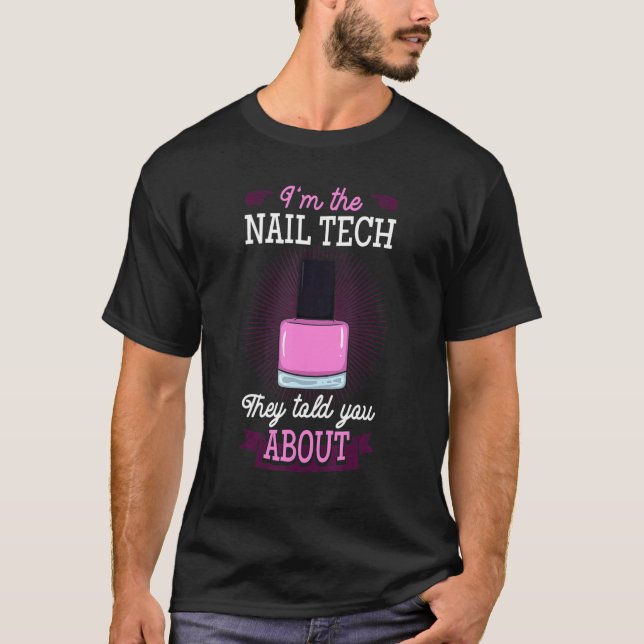 Camiseta Técnico de Unhas Manicure Profissional Técnico Art (Frente)