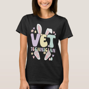Camiseta Técnico de Veterinária Coelho de Páscoa Técnico de