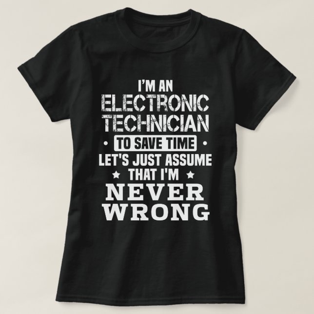 Camiseta Técnico Eletrônico (Frente do Design)