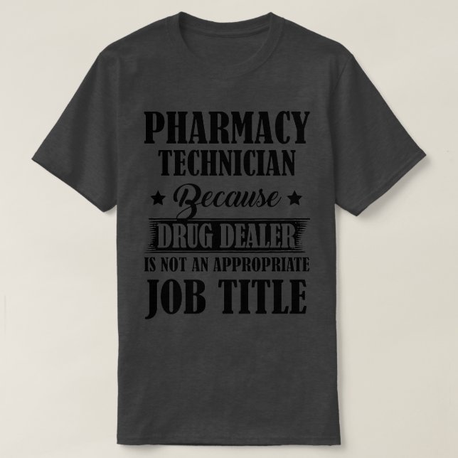 Camiseta TÉCNICO EM FARMACIA Porque Revendedor de Drogas (Frente do Design)