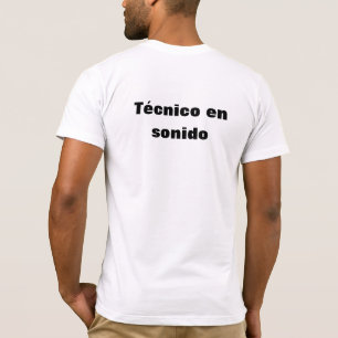 Camiseta técnico em sonido