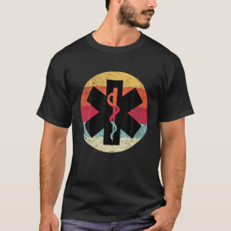 Camiseta Técnico EMT Enfermeiro EMT do paramédico Retro