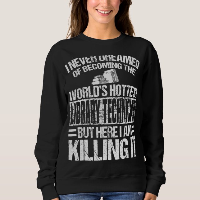 Camiseta Técnico exclusivo de Roupa da biblioteca (Frente)