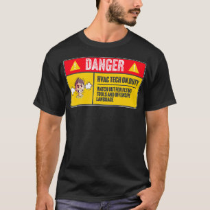 Camiseta Técnico HVAC do Perigo na Oferta Engraçada de Se