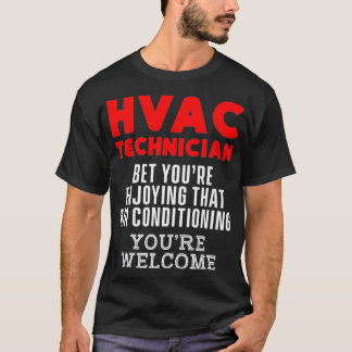 Camiseta Técnico HVAC Engraçado HVAC Tech Premium _14