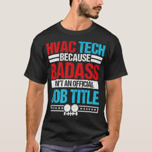 Camiseta Técnico HVAC Oferece Design na parte traseira do