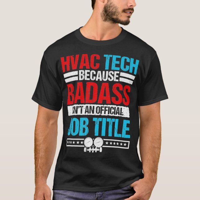 Camiseta Técnico HVAC Oferece Design na Parte Traseira do V (Frente)