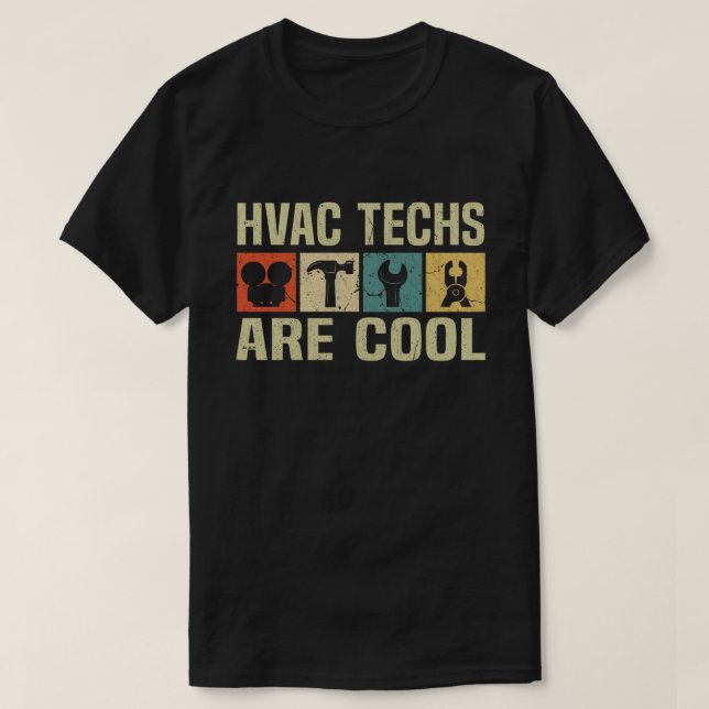 Camiseta Técnico HVAC Technician HVAC para Handyman (Frente do Design)