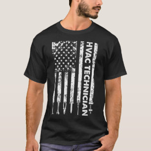 Camiseta Técnico HVAC US Flag Funny HVAC Tech Premium 