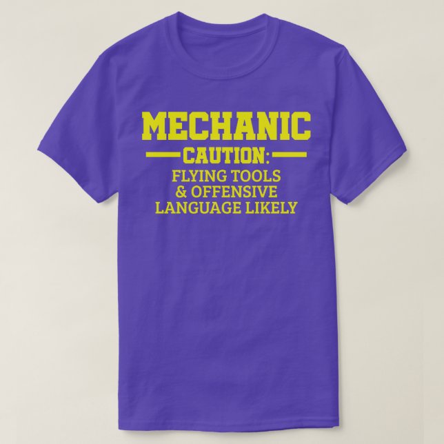 Camiseta Técnico Mecânico de Automóveis (Frente do Design)