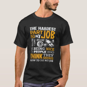 Camiseta Técnico Mecânico de Carros Engenheiro Especialista