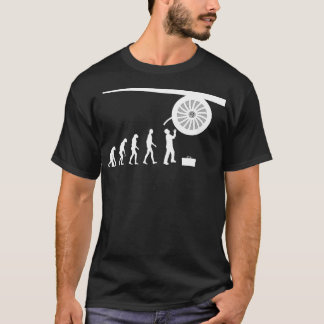 Camiseta Técnico Mecânico de Imagens do Avião do Motor Jet