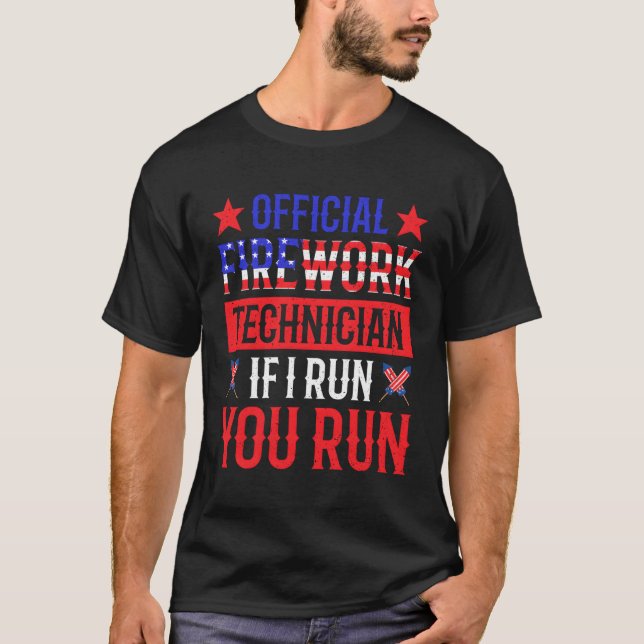 Camiseta Técnico Oficial De Bombeiros Se Eu Lhe Executar, E (Frente)