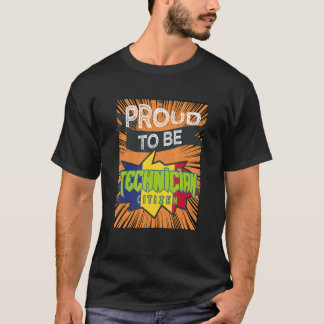 Camiseta Técnico Orgulhoso Cidadão Profissão Carreira Traba