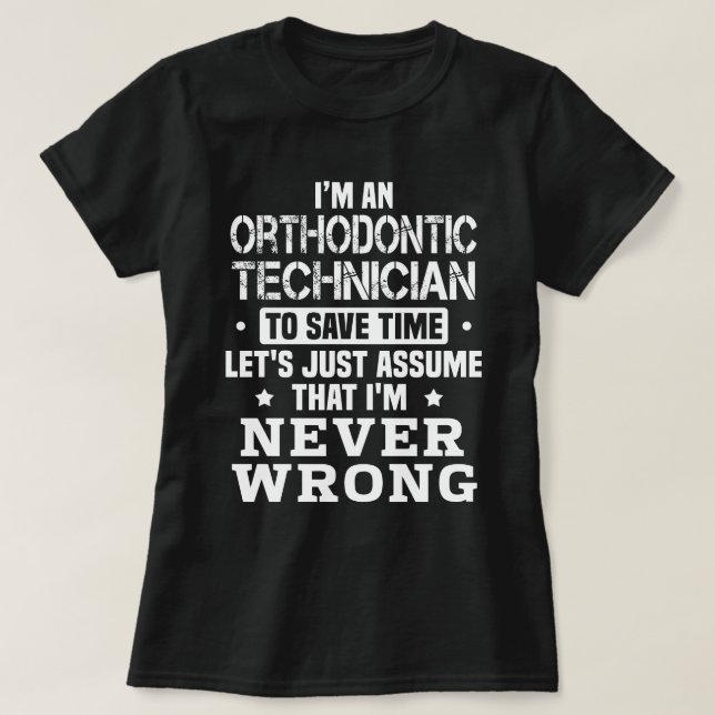 Camiseta Técnico Ortodontico (Frente do Design)