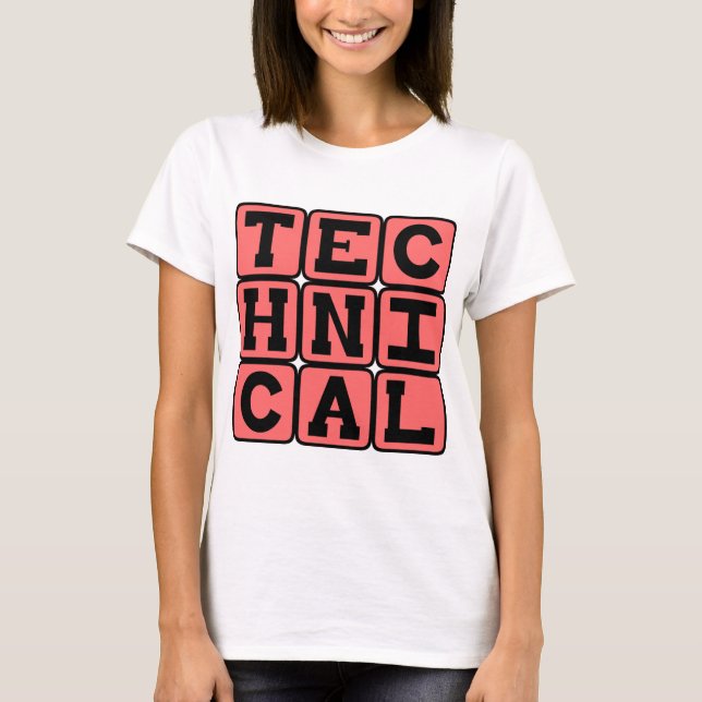 Camiseta Técnico, Regras para Técnica (Frente)