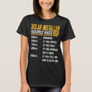 Camiseta Técnico Solar Installer de Taxa Horária Solar