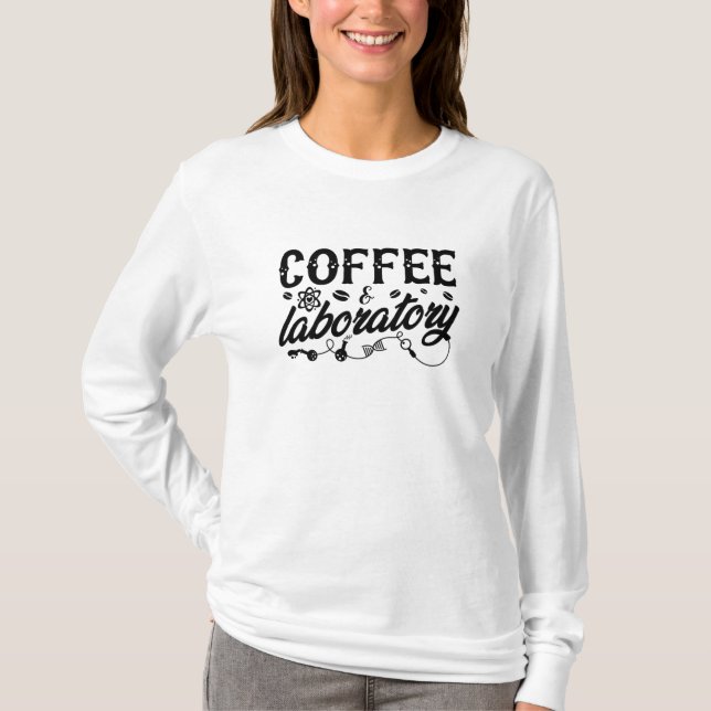 Camiseta Técnico técnico do Coffee & Laboratory Lab Tech (Frente)