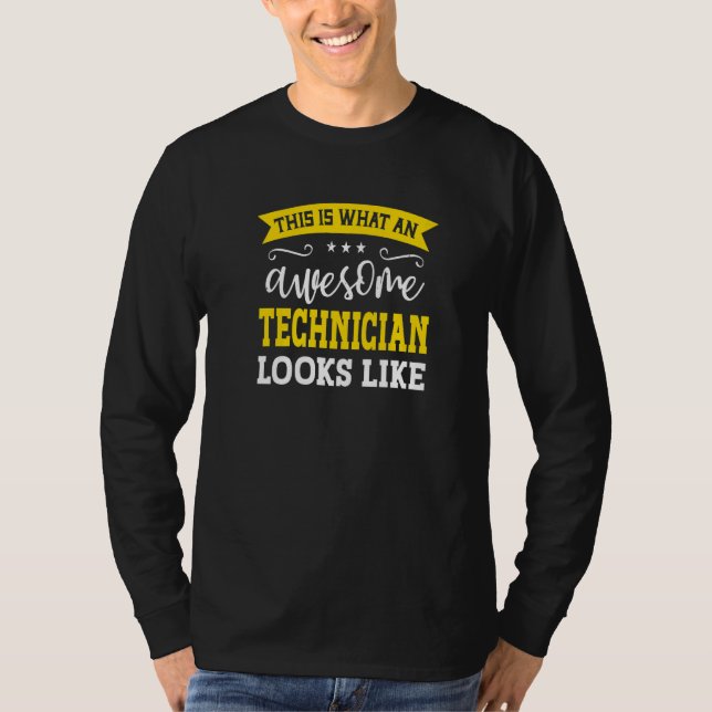 Camiseta Técnico Título do Emprego Funcionário Engraçado Tr (Frente)